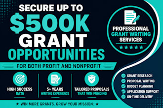 write nonprofit grant proposal and grant application