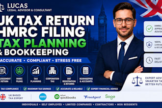 do UK tax return, hmrc filing, tax planning and bookkeeping
