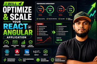 optimize and scale your react or angular application