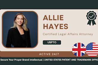 be your licensed trademark attorney to register brand in USA trademark filing