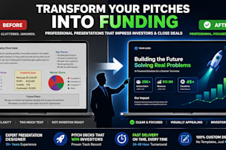 startup pitch deck designer investor psychology modern ai design for funding