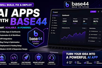build, fix and deploy ai apps using base44