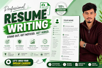 write a professional ats friendly resume and CV