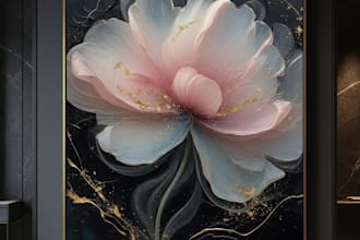 create dreamy ai watercolour flowers and birds art