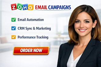 setup zoho email campaigns CRM marketing automation workflow for small business