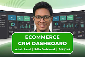 design a minimalist CRM dashboard for your ecommerce business
