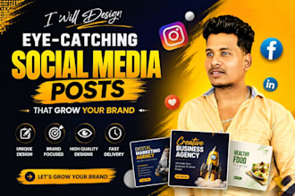 create social media posts and branding