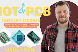 design iot pcb schematic layout, bms, motor controller and reverse engineer pcb