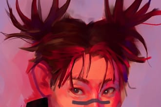 make digital portraits painting