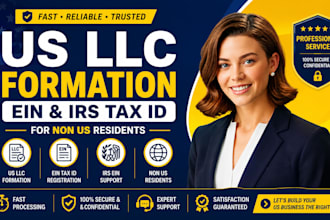 help with ein, itin, tax id for US llc from irs for non US residents