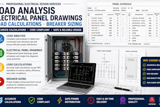 do load analysis electrical panel drawings load calculations breaker sizing