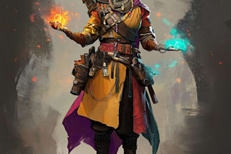 game art on dnd character art