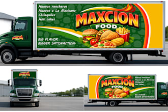 create truck wrap and trailer wrap design for your busniss
