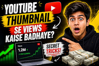 design attractive youtube thumbnails