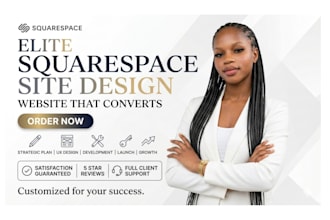 design squarespace website design or redesign squarespace business and brands