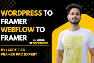 migrate your website from wordpress or webflow to framer