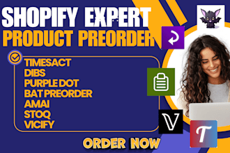setup shopify preorder timesact dibs purple dot bat pre order amai  stoq vicify