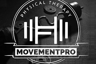 create clean fitness logo with minimalist style