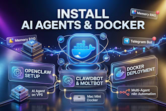 install setup rag openclaw clawdbot moltbot ai agent on vps mac mini docker
