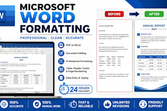 do professional microsoft word formatting