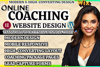 online coaching site life coach website business coach site online course site