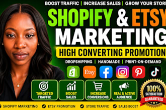 promote shopify store to boost shopify sales etsy promotion to boost etsy sales