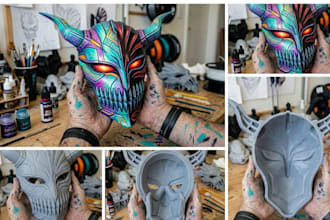 3d print cosplay props and professionally paint armor, helmets, accessories