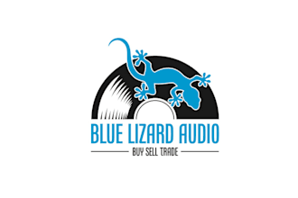 design glamorous blue lizard audio logo