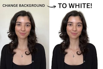 add a white background to your portrait photo