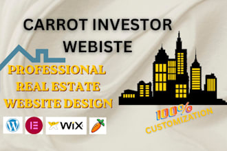 build and customize real estate website, investor carrot website, idx mls