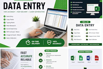 do fast and accurate data entry copy paste and retyping work