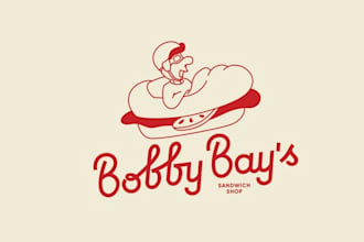 design greatest big food sandwich shop logo