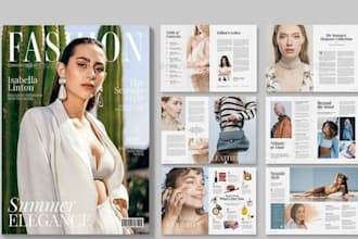 design b2b fashion clothing product catalog, luxury editorial presentation