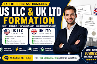 professionally register your llc or UK ltd remotely