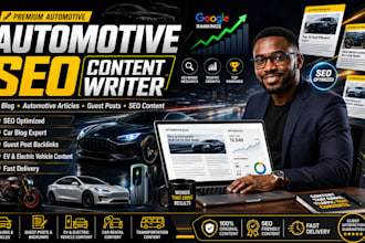 write automotive article, car blog post, auto guest post and SEO content