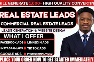 real estate leads commercial real estate leads facebook ads google ads video ads