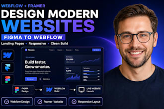design webflow website, framer website, figma to webflow