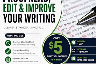 proofread, edit and improve your writing skills