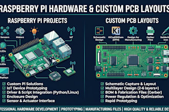 raspberry pi hardware projects and custom pcb layouts