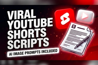 write viral youtube shorts scripts and ai image prompts