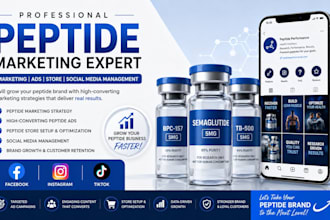 run peptide marketing, peptide ads, peptide store, peptide social media managing