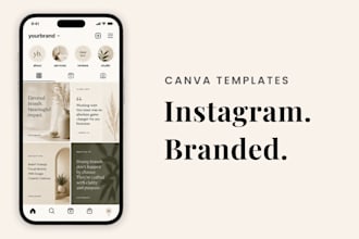 design a canva instagram template kit for your brand