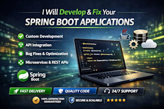 spring boot backend applications and rest apis