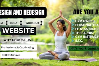 build a gym, yoga, therapy, mental health, or fitness website