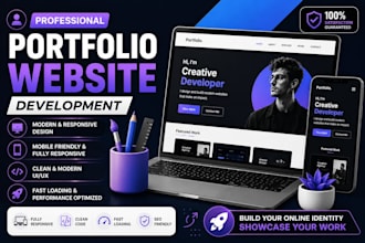 build a custom portfolio website with modern UI