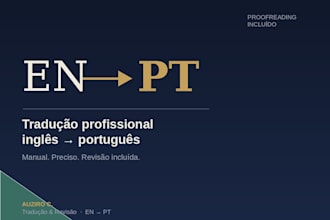 translate and proofread english to portuguese