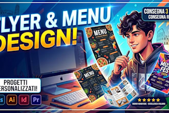 design professional flyers and menus