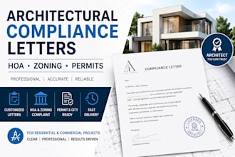 draft hoa, zoning, and architectural compliance letters