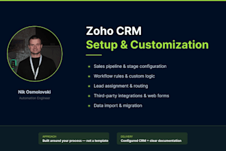 set up and customize your zoho CRM