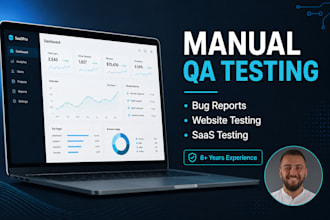 manually test your website or saas app and report bugs
